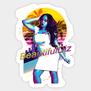 Miami Nights with BeautifulDiz Sticker